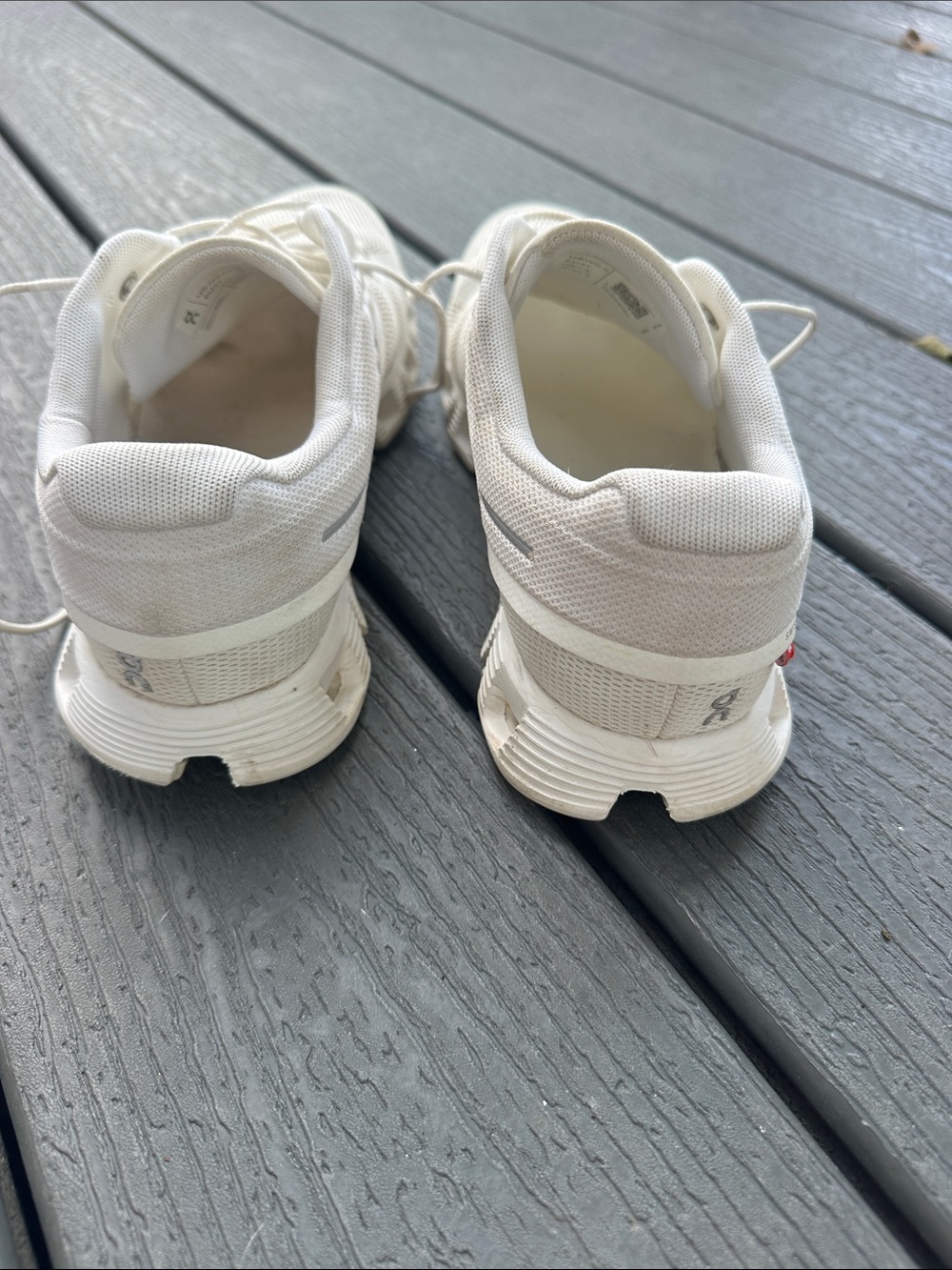 On Running Cloud 5  White Mesh Sneakers - Picture 4 of 10